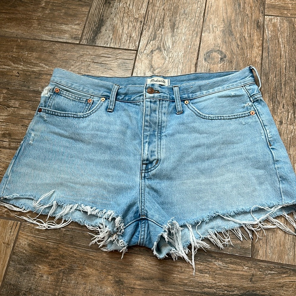 Madewell Light Blue Jean Shorts